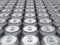 Blank rendered cans top view background