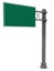 Blank road sign