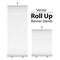 Blank Roll Up Banner Stand. Vector