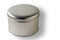 Blank round metal container with clipping path