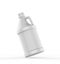 Blank round side handle Jerrycan for water, oil, milk and chemical storage on white background for branding and mockup design