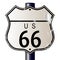 Blank Route 66 Sign