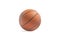 Blank rubber basketball ball mockup, side view