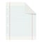 Blank School Lined Paper Flat Icon on White