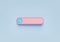 Blank search bar on pastel blue background. web search concept. 3d rendering