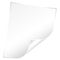 Blank Sheet of Paper with Curved Corner