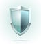 Blank shield security icon