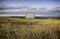 Blank sign in the field