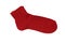 Blank socks color red