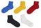 Blank socks color set