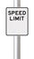 Blank Speed Limit Sign