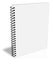 Blank spiral notebook closed empty ebook cover