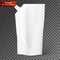 Blank spout pouch, bag foil or plastic packaging