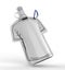 Blank Squeeze Multi Purpose Spout T shirt shaped Pouch Packaging With Carabiner For Branding.