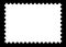 Blank stamp template on black