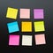 Blank sticky notes