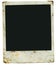Blank super grungy vintage instant photograph. picture frame,free space for pictures and copy, isolated