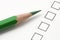 Blank Survey Check Box with GreenPencil