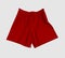 Blank sweat shorts mockup in front view