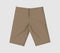 Blank sweat shorts mockup in front view. 3d rendering