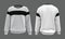 Blank sweatshirt mock up template in front, and back views