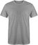 Blank t shirt front view heather grey color isolated on white background, ready for mock up template