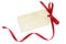 Blank Tag with Red Ribbon