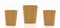Blank takeaway coffee cups