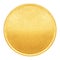 Blank template for gold coin or medal