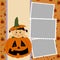 Blank template for Halloween photo frame