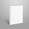 Blank thin book vector mockup. Paper book