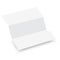 Blank three folded fold paper. mock up. Vector
