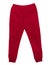 Blank training jogger pants color red front view