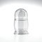 Blank transparent nesting dolls mockups, russian matryoshka, 3d rendering.