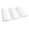 Blank trifold paper brochure.