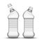 Blank Universal Cleaner Plastic Bottle Vector