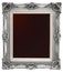 Blank of vertical vintage metal picture frame