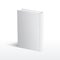 Blank vertical white book cover vector template