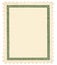 Blank Vintage Postage Stamp Green Vignette Macro