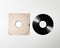 Blank vinyl album cover sleeve mockup, , clipping path