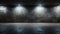 Blank wall mockup in underground parking or city street at night, empty space to display advertising. Urban dark grungy place.