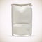 Blank wheat flour packaging bag