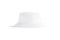 Blank white bucket hat mockup, profile view