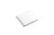 Blank white cd case closed mockup, side view, isolated
