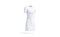 Blank white cloth dress mock up, side view