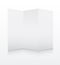 Blank white folded paper