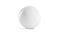 Blank white glossy soccer ball mockup, front view, looped rotation