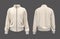 Blank white harrington jacket mock up