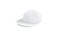 Blank white jeans snapback mockup, hulf-turned view