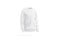 Blank white knitted sweater mock up, side view